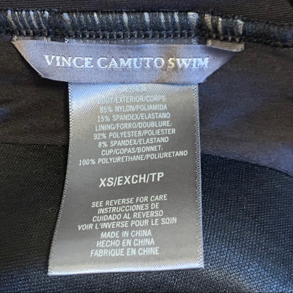 Vince Camuto Black Strapless Swim Top/Tankini | XS - Picture 3 of 7